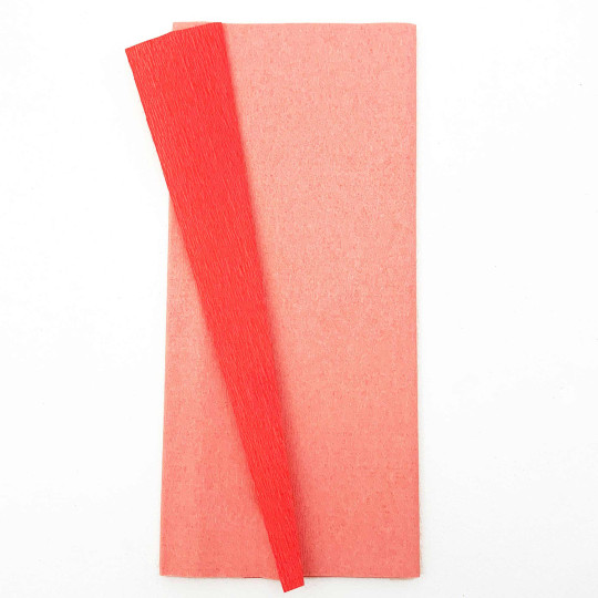 Double Sided Crepe Paper ~ Gloria Doublette from Germany ~ Salmon and Light Pink